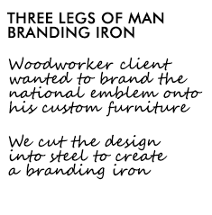Three Legs of Man Branding Iron