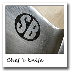 Laser Engraved Chef's Knife